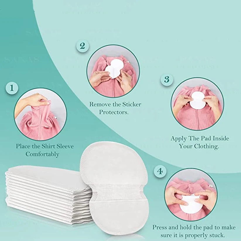 Pack of 10 Disposable Ultra thin Underarm Sweat Pads