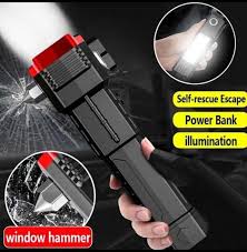 Multifunctional Flashlight- Window Hammer – Emergency Escape Tool