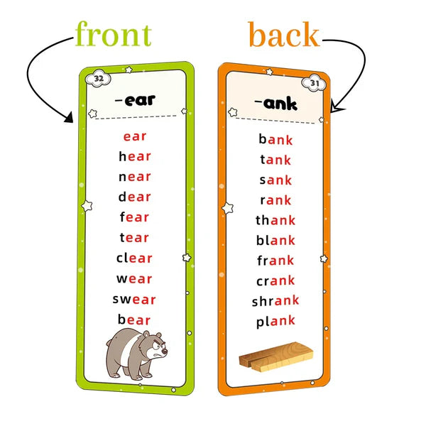 Read and Rhyme Flash Cards - 600+ WordsPhonics Set-Help Kids Read Confidently 🚀